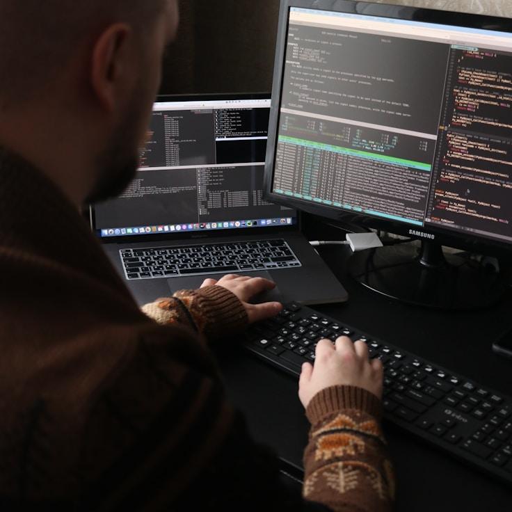 Mobile app development process showing collaborative team environment